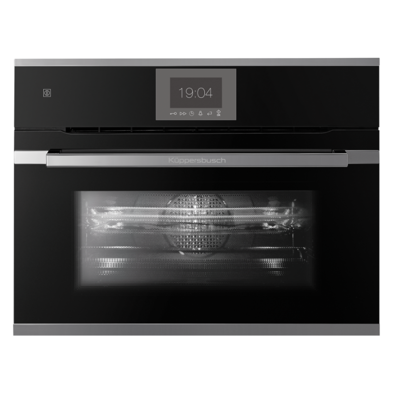 Компактный духовой шкаф с микроволнами CBM 6550.0 S3 серебристый хром Куперсбуш / Kuppersbusch