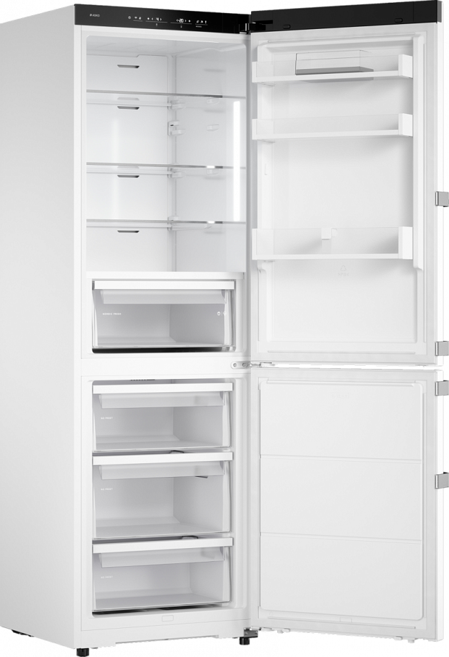 Отдельностоящий комбинированный холодильник Asko RFC286KNBW1