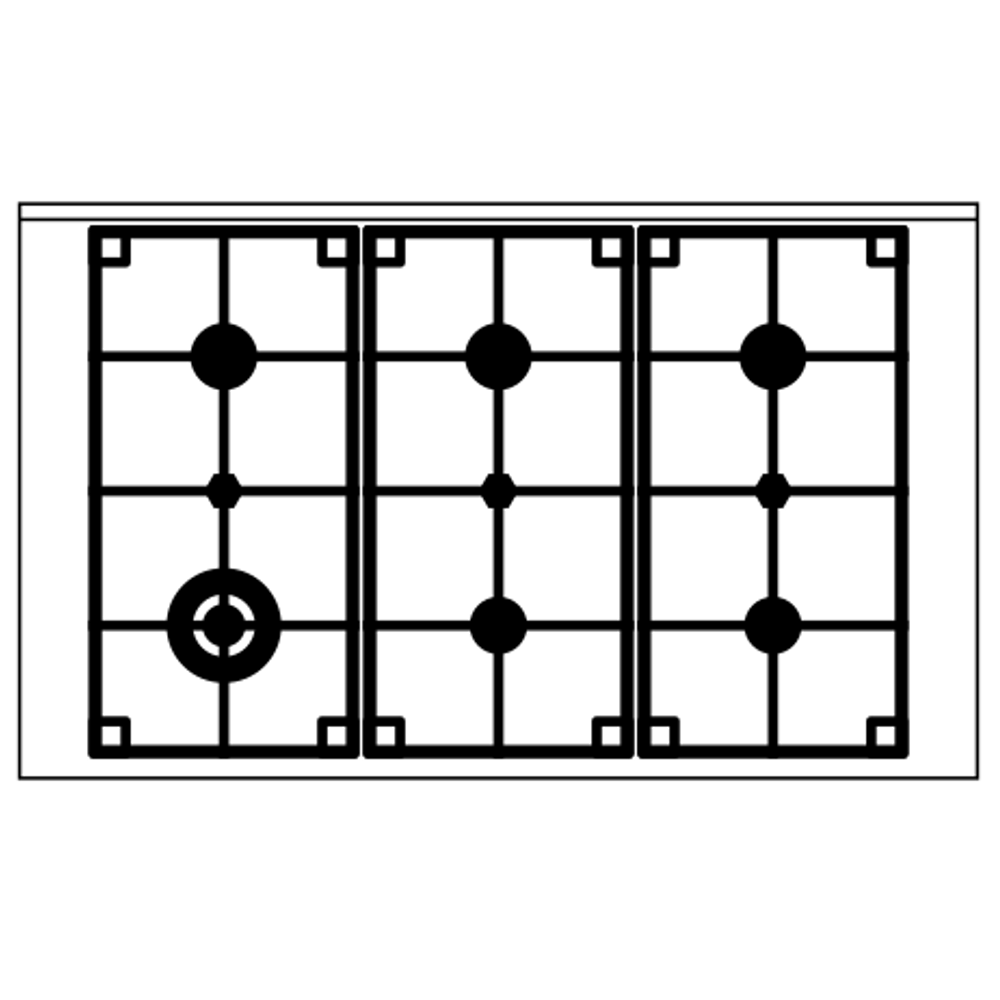 Кухонный блок Pro Line ILVE LD106WM3 нержавеющая сталь (фурн. сатинированная сталь)