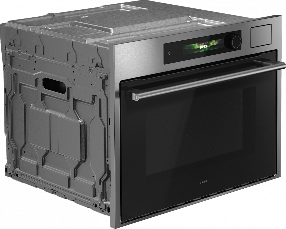 Компактный духовой шкаф с функцией пароварки и СВЧ Asko OCSM64SSH