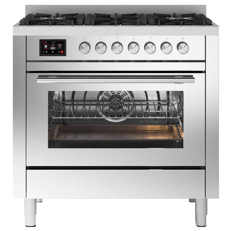 Кухонный блок Professional Plus ILVE P366DDWSY/SS нержавеющая сталь (фурн. сатинированная сталь)